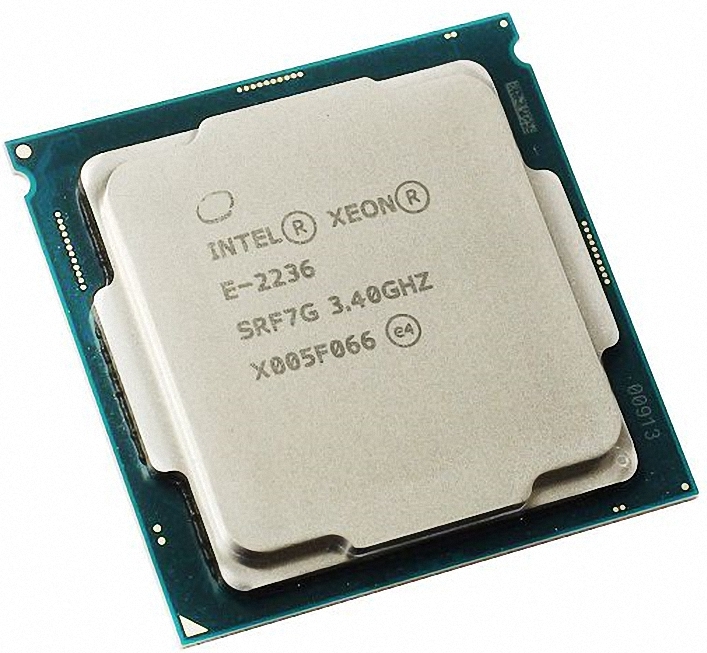 新発売の E-2236 Xeon Intel SRF7G LGA1151 80W 12MB 3.4GHz 6C Xeon