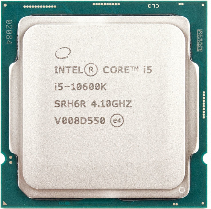 Intel Core i5-10600K SRH6R 6C 4.1GHz 12MB 125W LGA1200 CM8070104282134_画像1