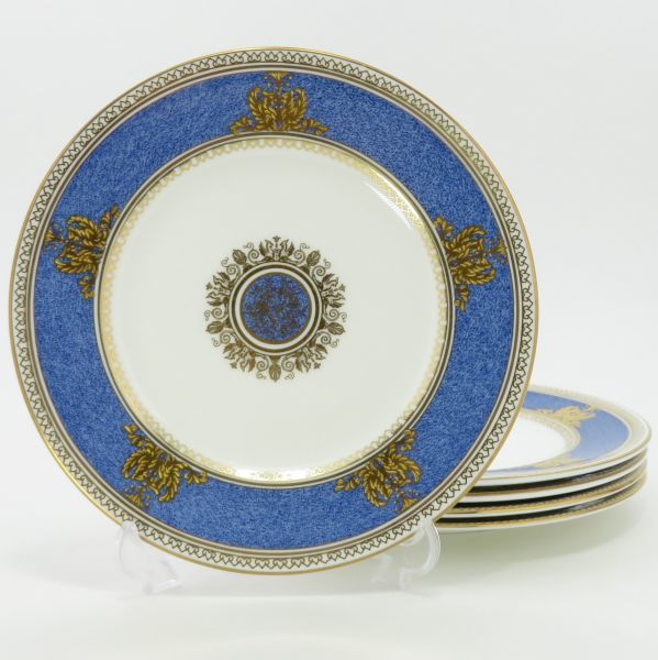 ウェッジウッド プレート■コロンビア パウダーブルー サラダプレート 17.5cm 皿 5枚セット WEDGWOOD 1級品_画像1