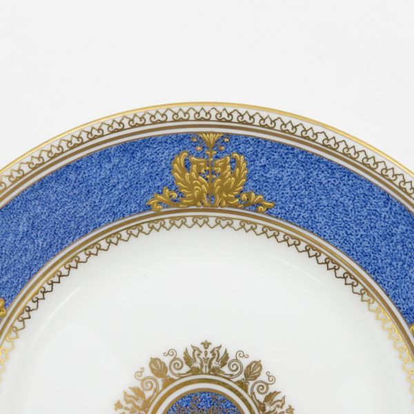 ウェッジウッド プレート■コロンビア パウダーブルー サラダプレート 17.5cm 皿 5枚セット WEDGWOOD 1級品_画像2