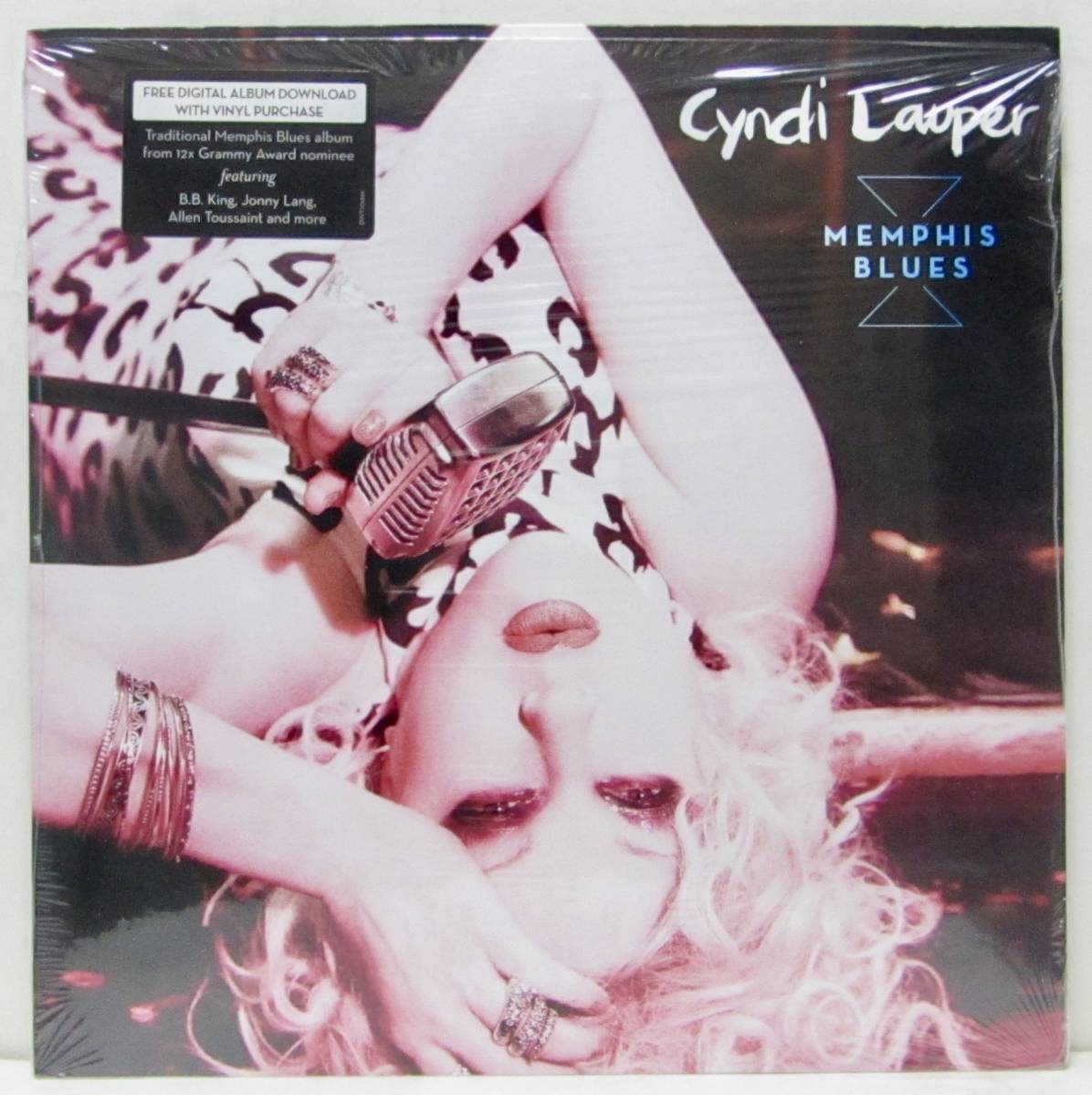 LP　Cyndi Lauper　MEMPHIS BLUES　シンディローパー　B. B. King Jonny Lang Allan Toussaint_画像1