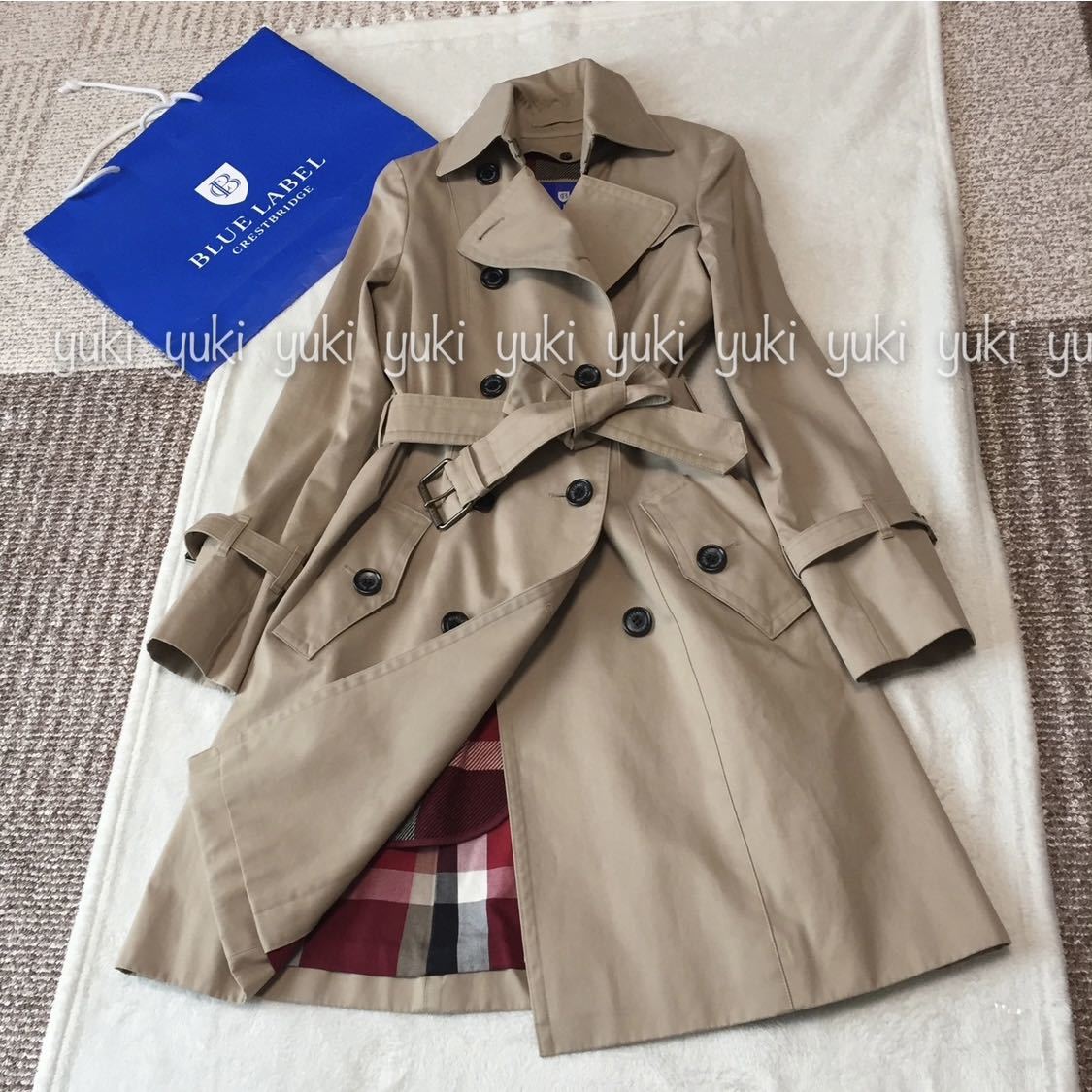 BURBERRY BLACK LABEL トレンチコート ライナー付 38-