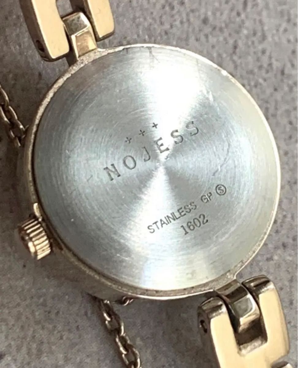 NOJESS ドレスウォッチ 稼働中 レディース 腕時計 ブレスレット ゴールド 腕時計 ファッション