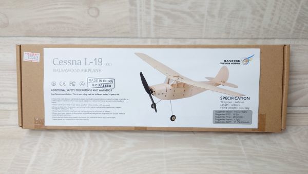 【長期保管品】 DANCING WINGS HOBBY　Cessna L-19　セスナ L-19　電動バルサキット　木製　模型　プラモデル　G230728278-31_画像1