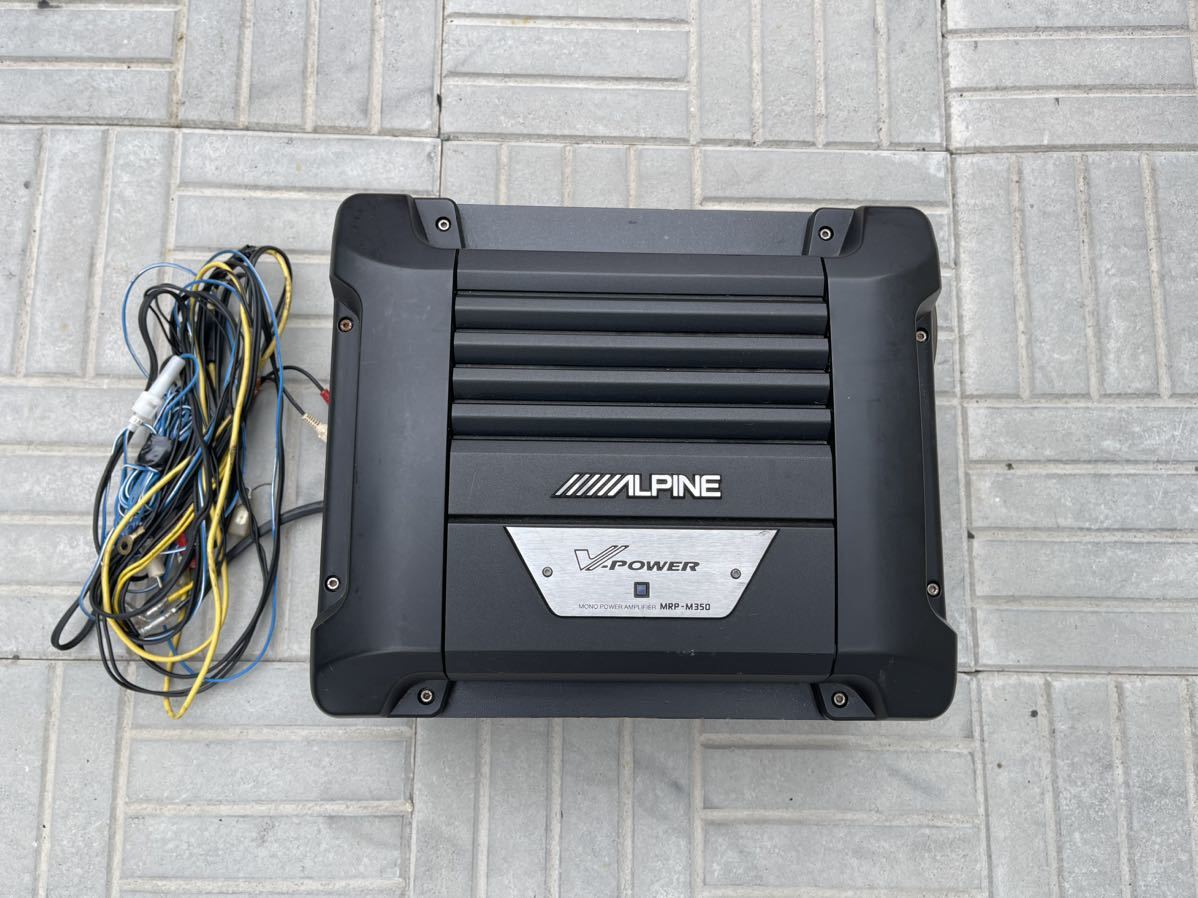 Alpine ALPINE amplifier built-in subwoofer MRP-M350 actual work