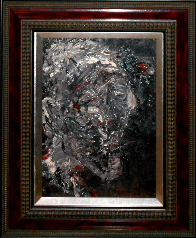 独特の世界を描いた肉筆・油彩画*高林敏雄 :作「無求」SM-