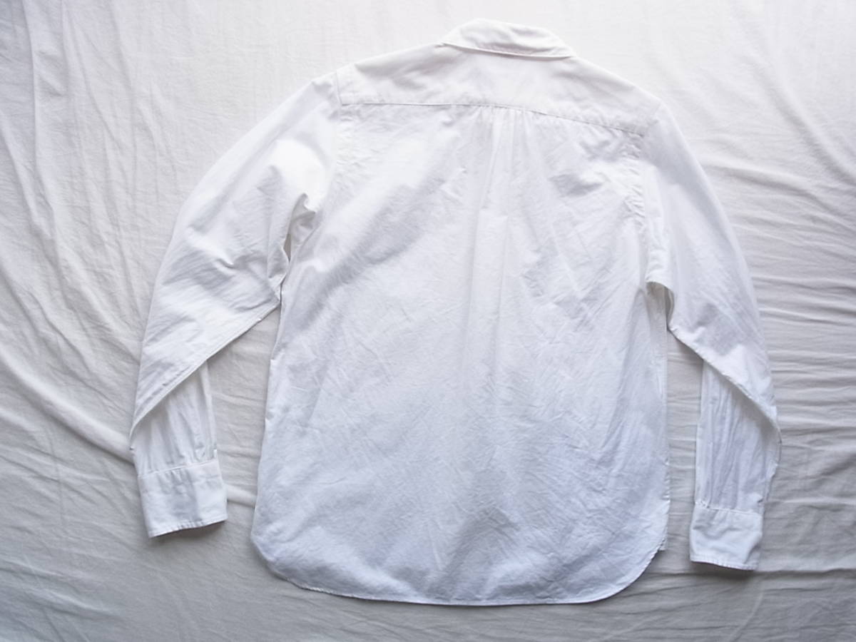 HAVERSACK 　ハバーサック　コットンオックス素材　ラウンドカラー　ワークシャツ　サイズ 1 日本製 ホワイト_画像6