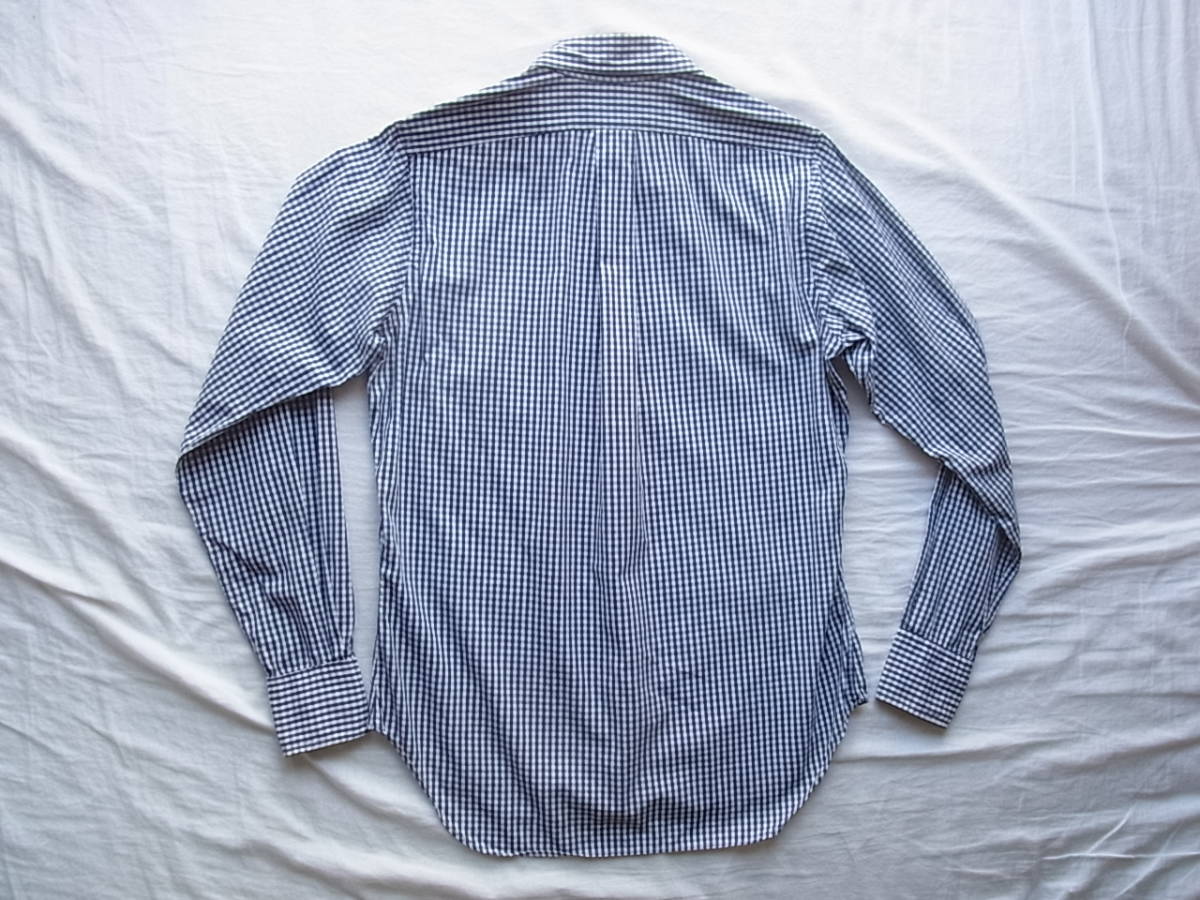 INDIVIDUALIZED SHIRTS インディビジュアライズド シャツ　ギンガムチェック柄　ボタンダウンシャツ　サイズ 14 1/2 - 32　MADE IN USA_画像4