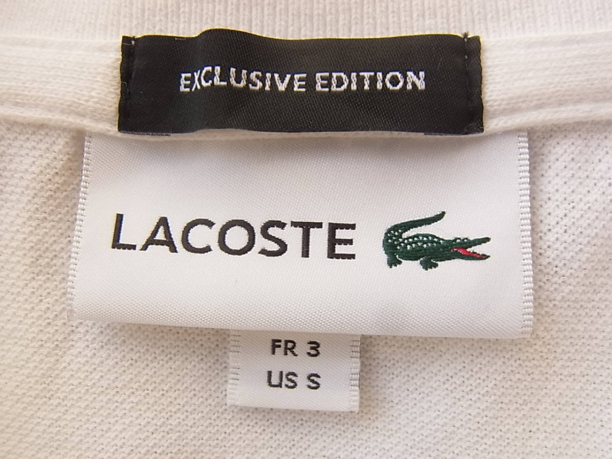 LACOSTE ラコステ　鹿の子素材　オーバーサイズ　ポロシャツ　サイズ 3 日本製 　ホワイト　　 型番 PH097PL_画像4