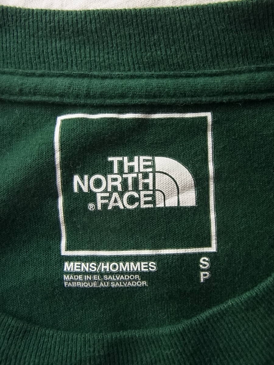 THE NORTH FACE ノースフェイス　　ロゴプリントTシャツ　サイズ S 　グリーン_画像3