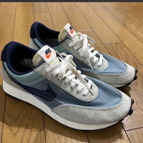 NIKE DAYBRAKE SP ナイキ　デイブレイク グレー×紺 シースルー　2020年製 US9.5 27.5cm スケルトン検コルテッツワッフルレトロランニング