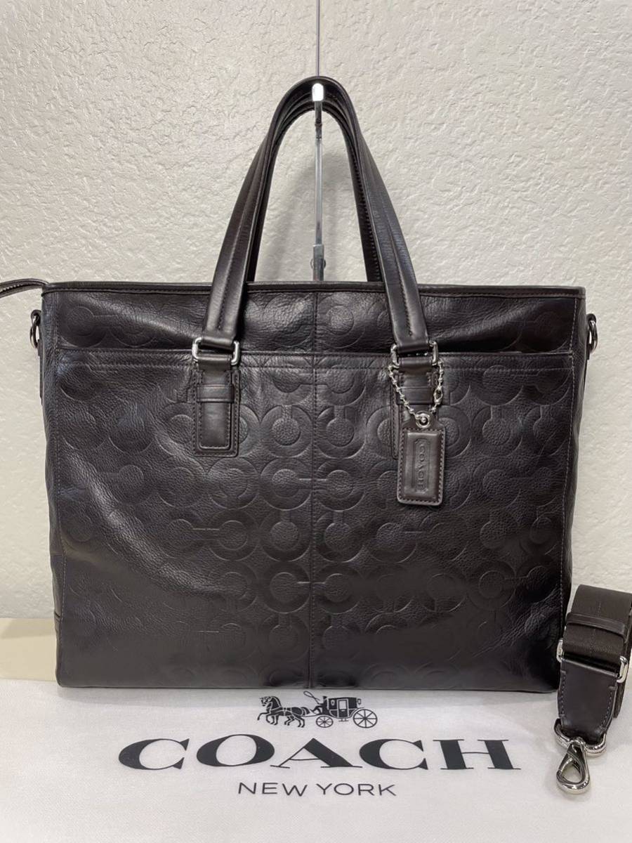 完璧 【良品】定価9.4万 COACH レザー ショルダーバッグ 2way コーチ