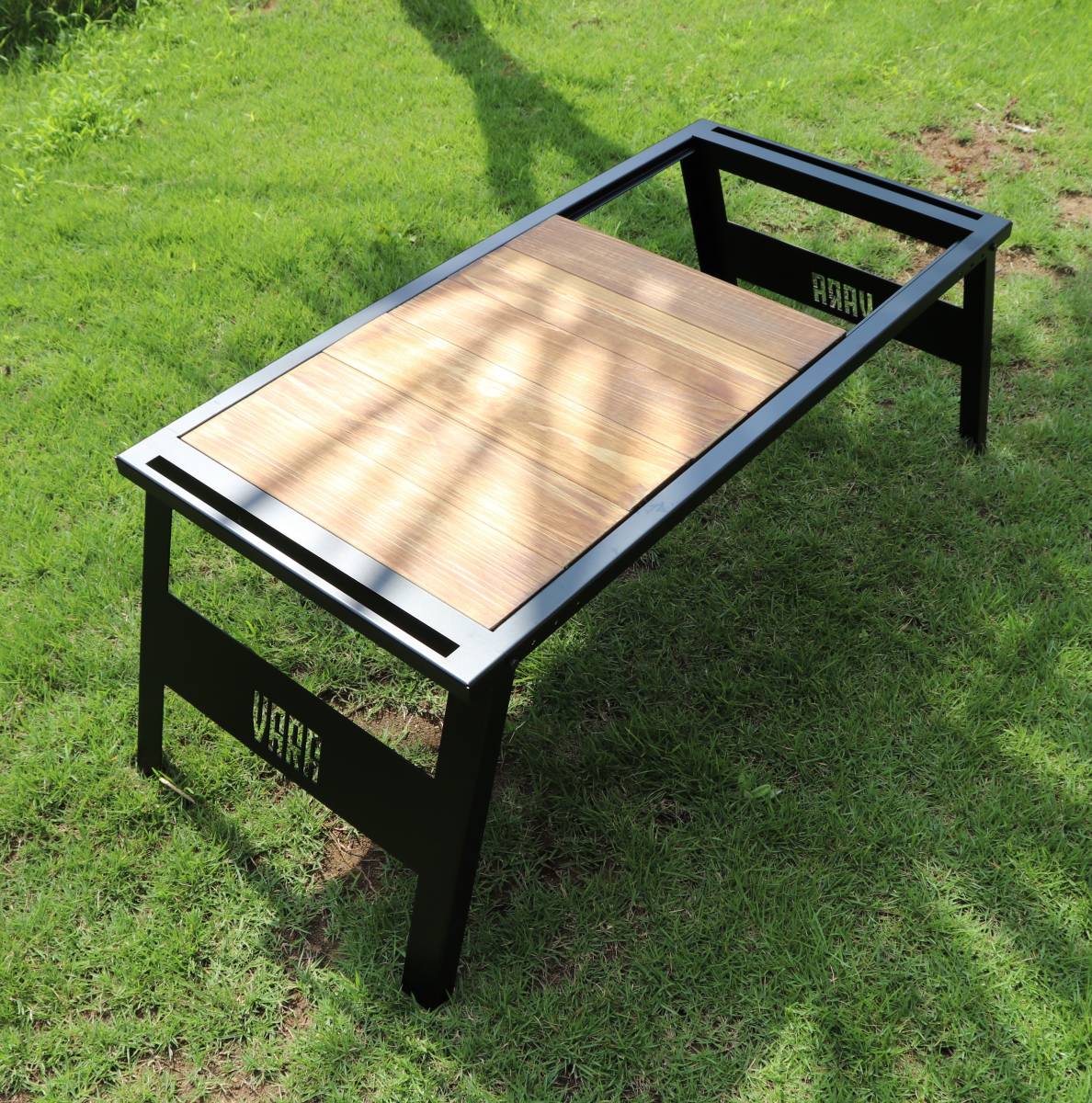VARA IRONWORKS IRON TABLE ( キャンプ テーブル ) 天然木 IGT 互換