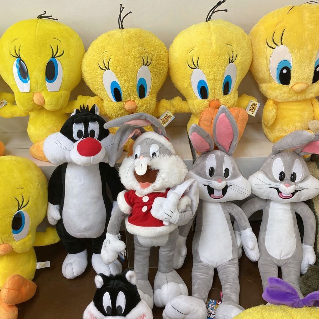 RK458)ルーニーテューンズ ぬいぐるみ 大量セット まとめ売り 現状品