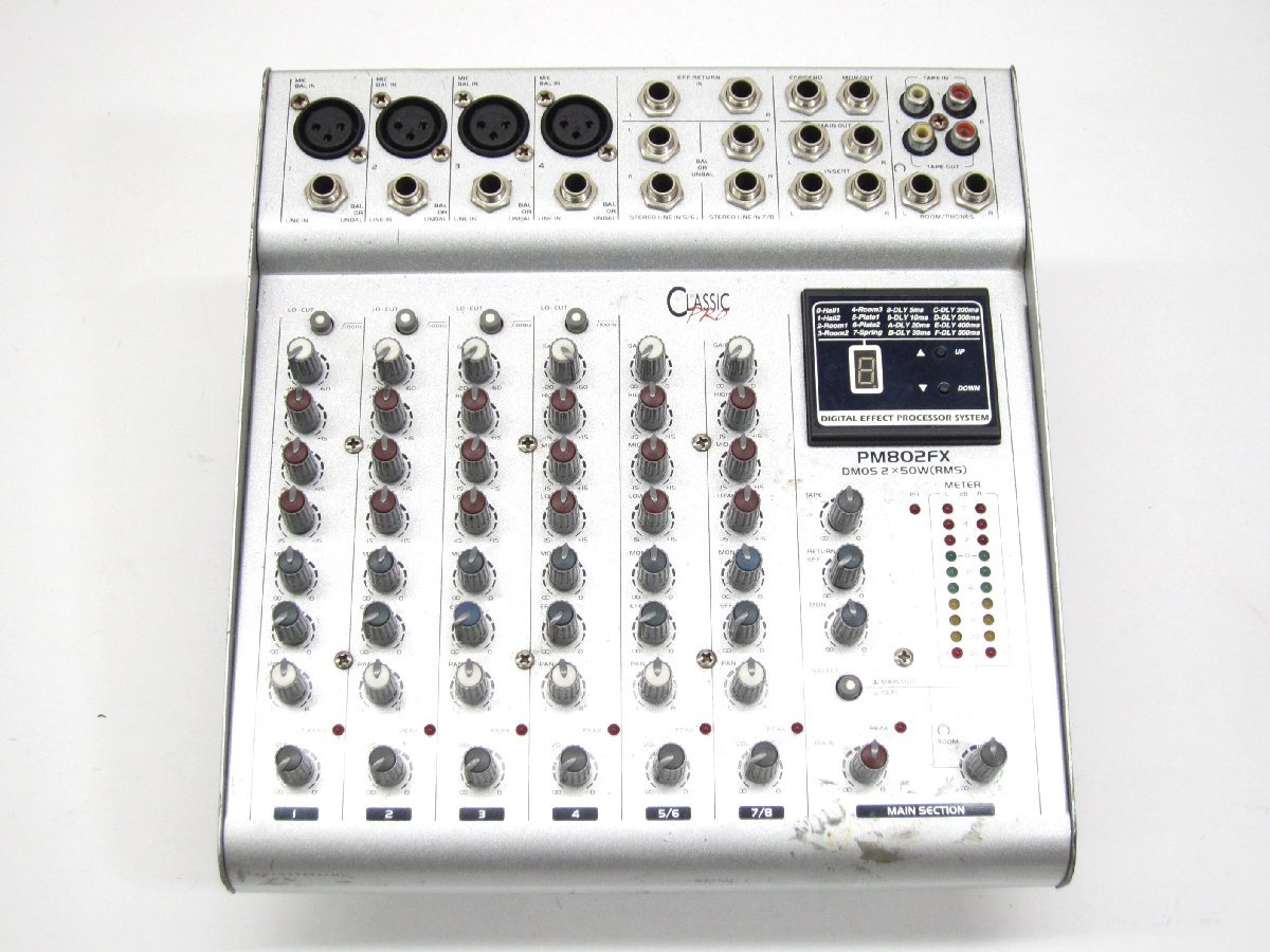 Yahoo!オークション - CLASSIC PRO PM802FX パワードミキサー