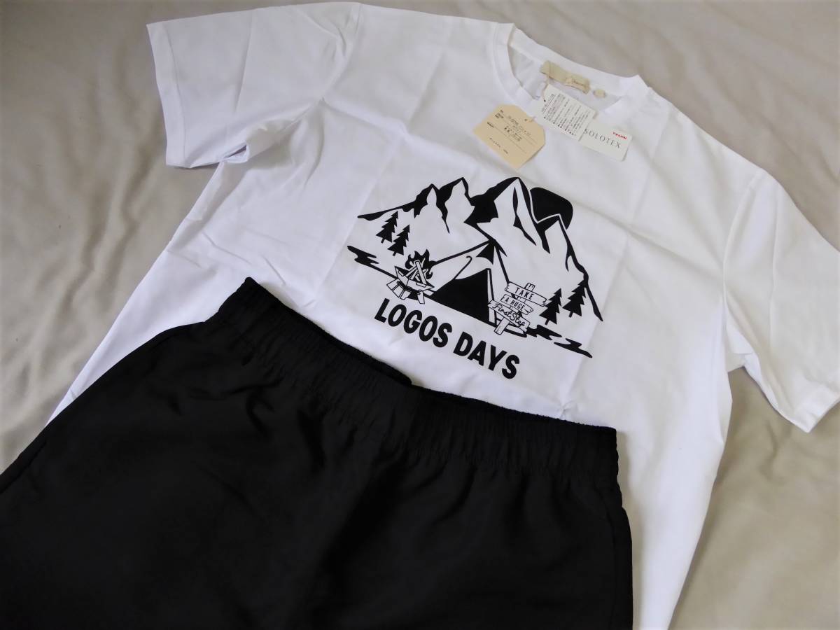 LOGOS DAYS Logos Dayz . человек TEIJIN сотрудничество SOLOTEX футболка шорты верх и низ в комплекте L белый чёрный ②