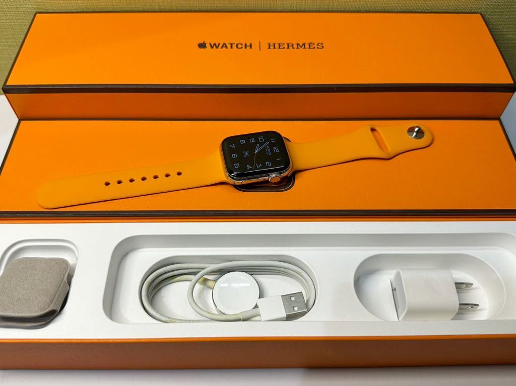 ☆即決 美品 おすすめ！ Apple watch エルメス シリーズ4 アップルウォッチ HERMES Series4 40mm ステンレス  GPS+Cellularモデル 708