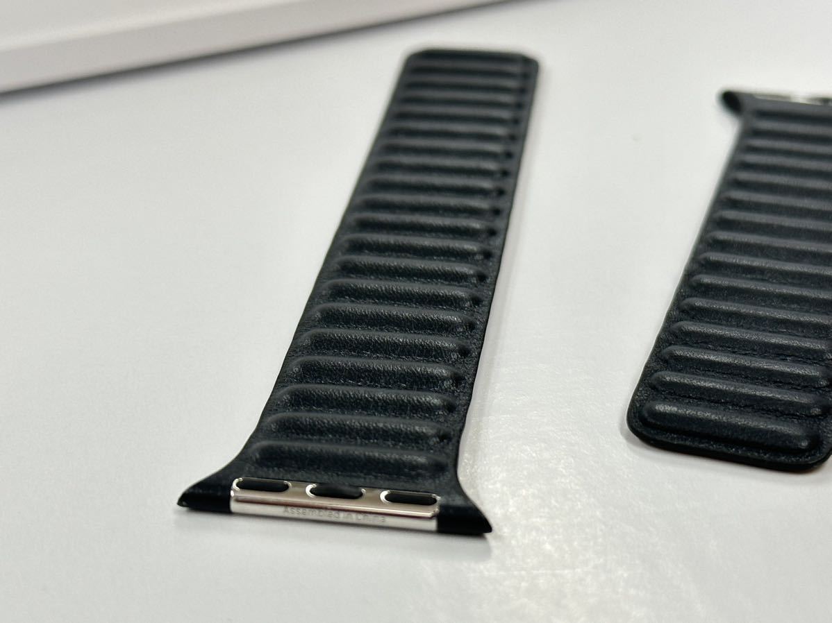 ☆即決 純正 美品 Apple watch ミッドナイトレザーリンク 41mm 40mm 38mm アップルウォッチ レザーバンド 正規品 M/L 704 ☆即決 純正 美品 Apple watch ミッドナイトレザーリンク 41mm 40mm 38mm アップルウォッチ レザーバンド 正規品 M/L 704