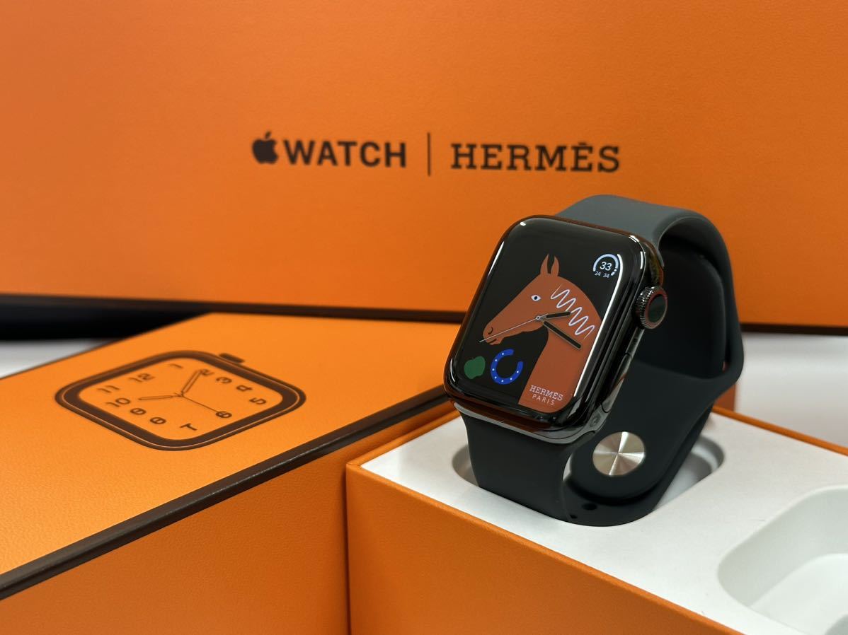 即決 美品 Apple Watch series6 HERMES 40mm アップルウォッチ 黒