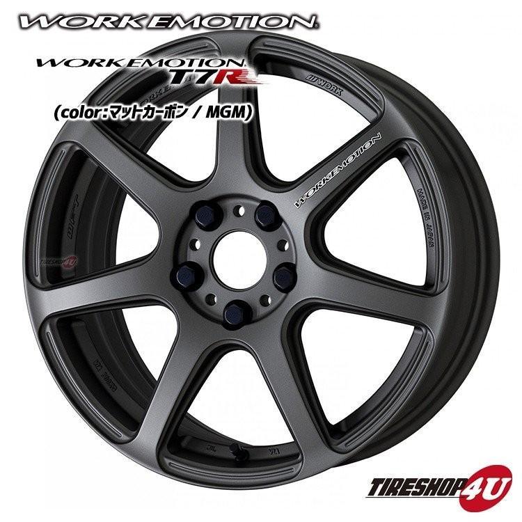 WORK EMOTION T7R 18インチ 18x9.5J 5/114.3 +38 MGM マットカーボンワーク エモーション 新品ホイール1本価格_画像1