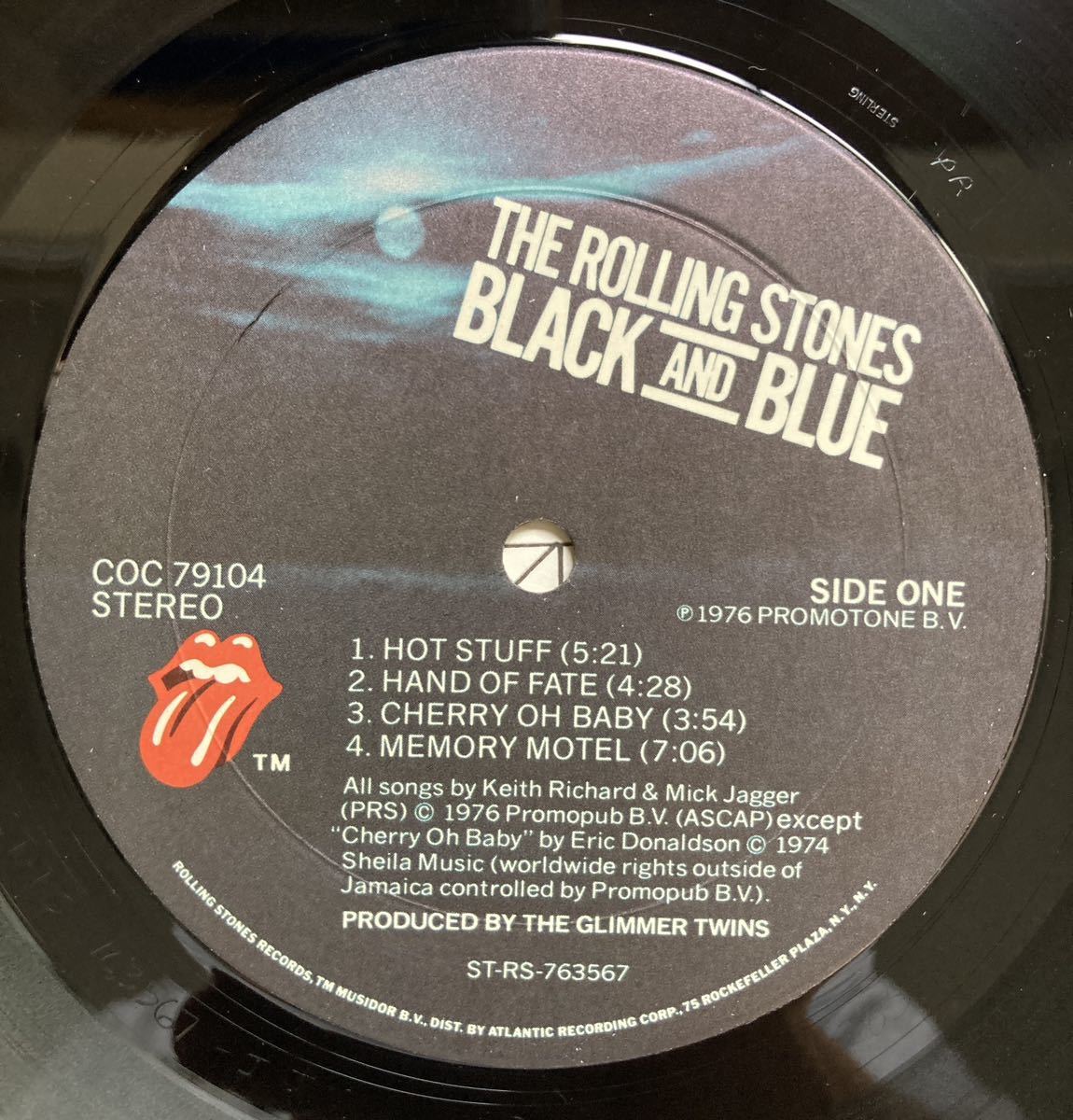 LP レコード The Rolling Stones Black And Blue US盤 COC79104 ローリングストーンズ_画像7