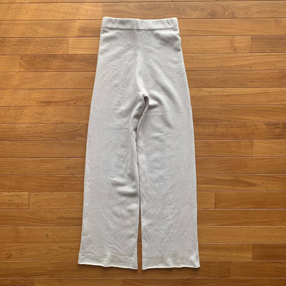 MYLAN カシミヤ ニットパンツ マイラン グレージュ 定番 カシミア