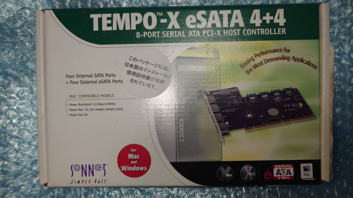 SONNET TEMPO-X eSATA 4+4 【PCI-X接続】_画像1