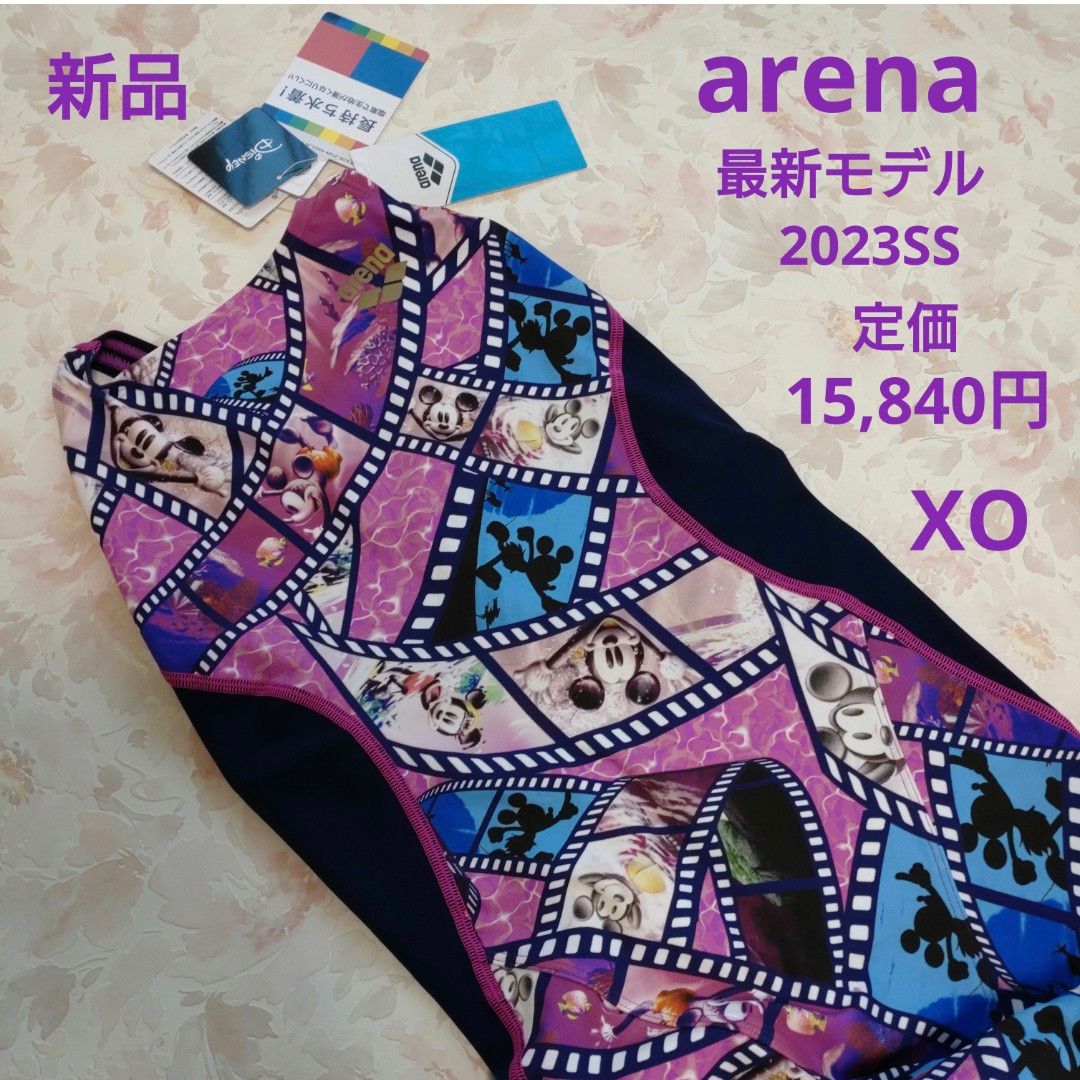 新品 最新モデル アリーナ arena タフスーツ 競泳水着 ディズニー ハーフスパッツ 2023SS