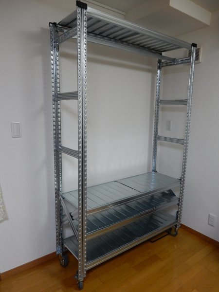  metal system hanger bar with casters (METALSISTEM)4 step width 977 height 1970 inside 400(.)