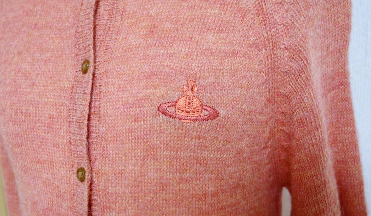  Vivienne Westwood RED альпака длинный вязаный кардиган 2 розовый 