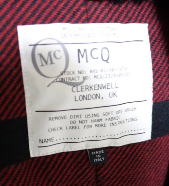 прекрасный товар * MCQ ALEXANDER MCQUEEN большой размер пальто 