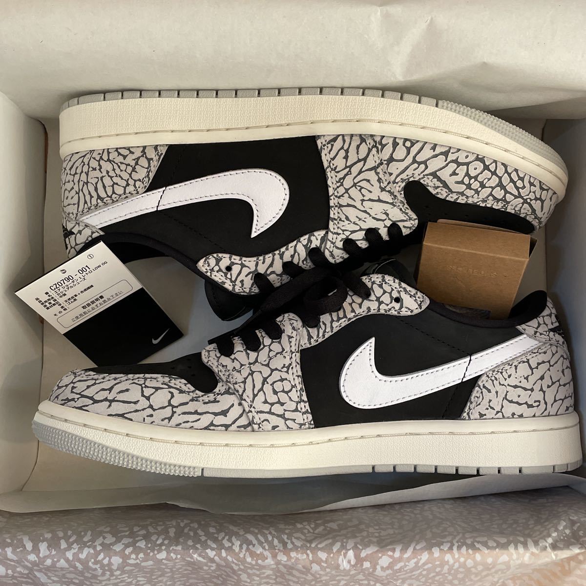 SNKRS購入 極美品 NIKE AIR JORDAN 1 RETRO LOW OG US10 CZ0790-001