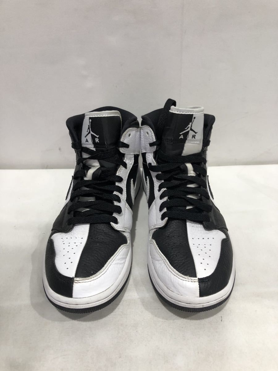 [NIKE] WMNS AIR JORDAN 1 MID SE 26.5cm BLK WHT DR0501-101 ts202403の画像2