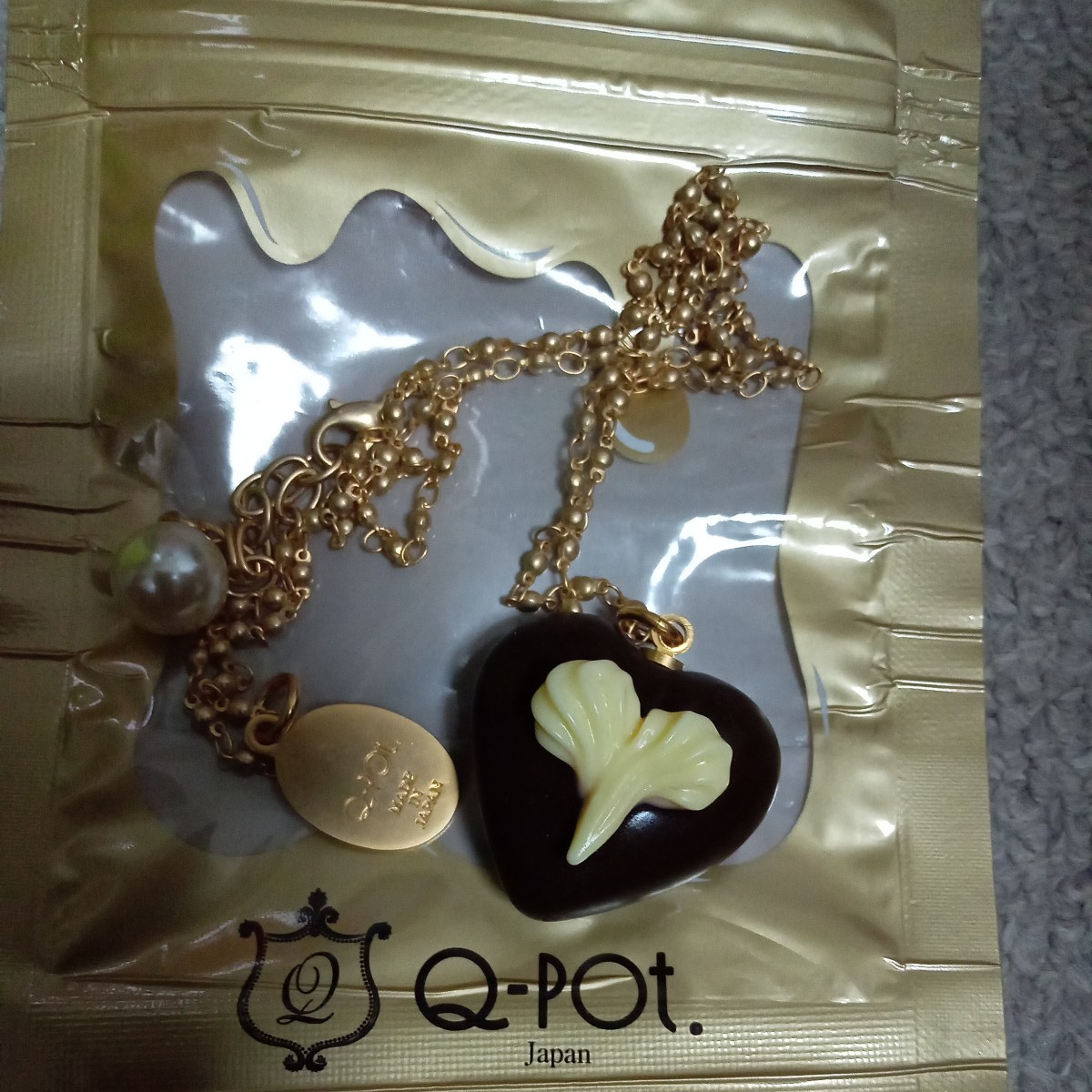 代購代標第一品牌－樂淘letao－Q-pot ネックレスハートチョコレート