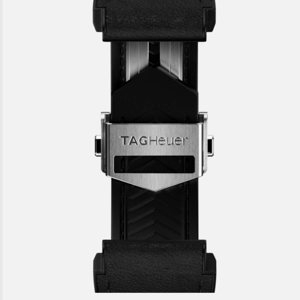 [ new goods * including carriage ] TAG Heuer connector ktedo exchange belt black leather & Raver 