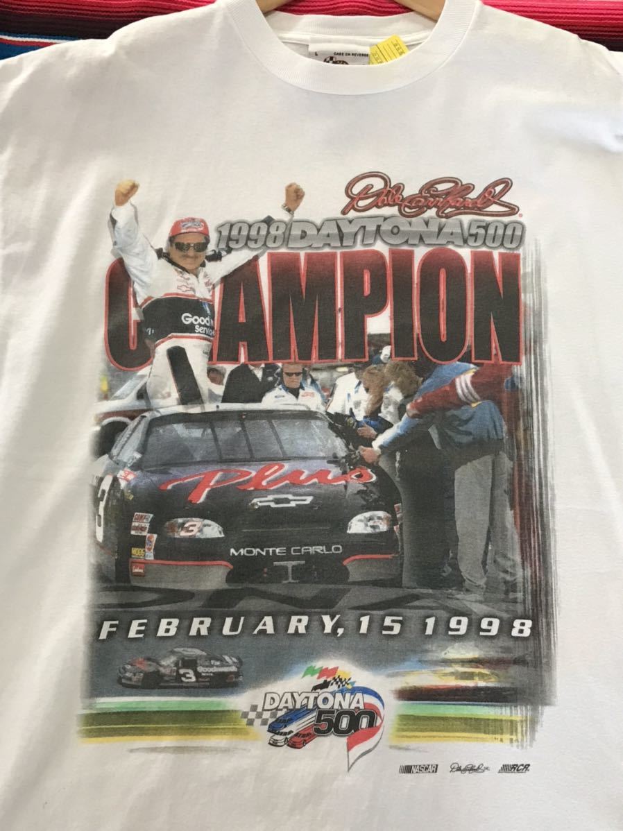 Dale Earnhardt 1998 Daytona 500 Tシャツ　チャンピオン　ナスカー　アメリカ　ビンテージ　デイトナ　世田谷ベース　古着　アメカジ