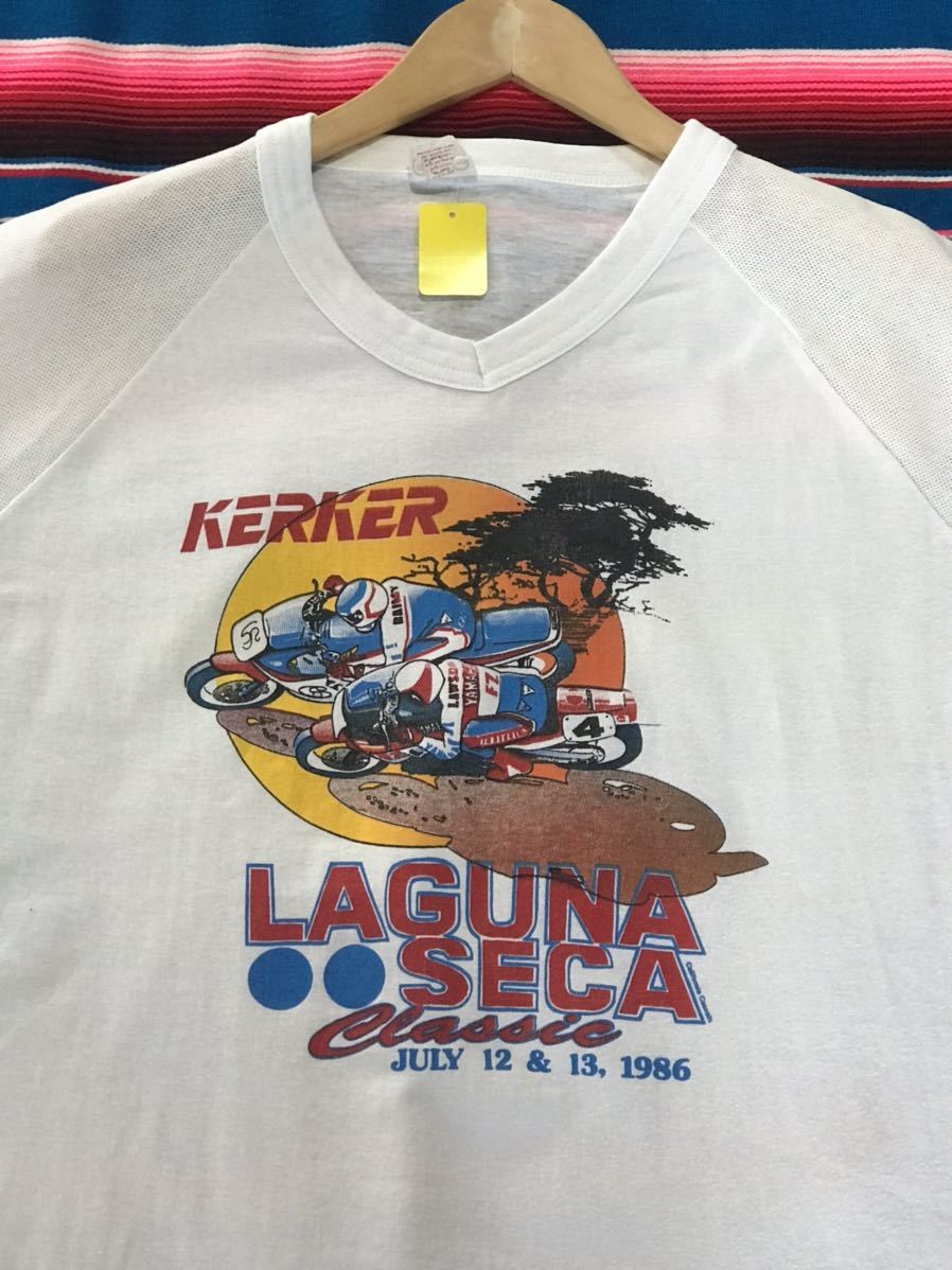 Kerker Laguna Seca Classic 1986 Tシャツ USA ラグナセカ　アメリカ　サリナス　モントレー　アメリカ　ビンテージ　世田谷ベース　古着