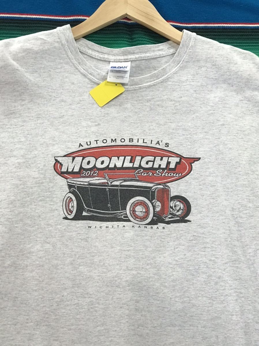 Moonlight Car Show 2012 Tシャツ ムーンライト　アメリカ　カーショー　ホットロッド　マッスルカー　ビンテージ　世田谷ベース　古着