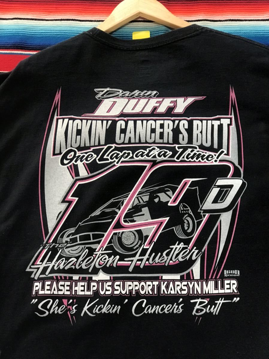 Kickin Cancer's Butt Tシャツ 癌　寄付　ドネーション　企業　アメリカ　ビンテージ　レーシング　レース　世田谷ベース　古着　アメカジ_画像1