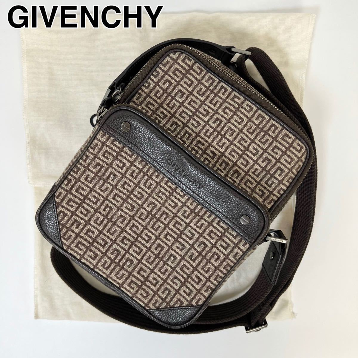 最新作の 23G25 GIVENCHY ジバンシー ショルダーバッグ ロゴ