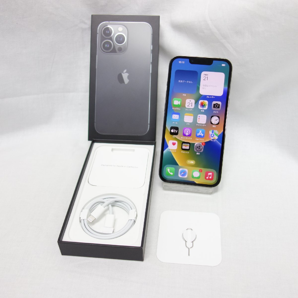 美品 *安心30日保証* SIMフリー iPhone 13 Pro 256GB グラファイト