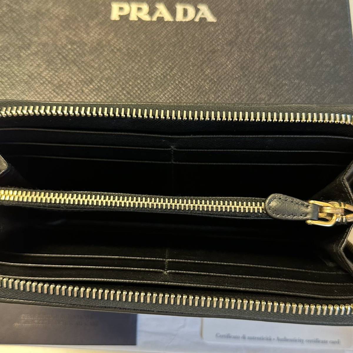 新品同様‼️ プラダ PRADA 財布 長財布 ラウンドファスナー-