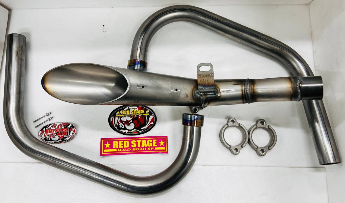 REDSTAGE SUZUKI GS400 猪管シリーズ イノカン3 メガサイクロン 無地 レッドステージ スズキ 旧車 BEET 当時物 オリジナル GS 400 猪管 5