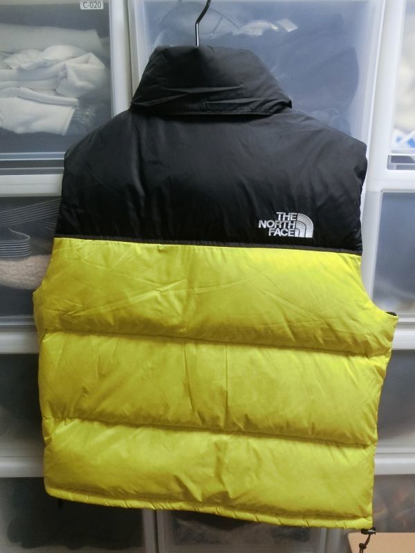 THE NORTH FACE 1996 RETRO NUPTSE VEST レトロ ヌプシ ベスト L ブラックxイエロー #NF-0A3JQQ ザノースフェイス_画像2