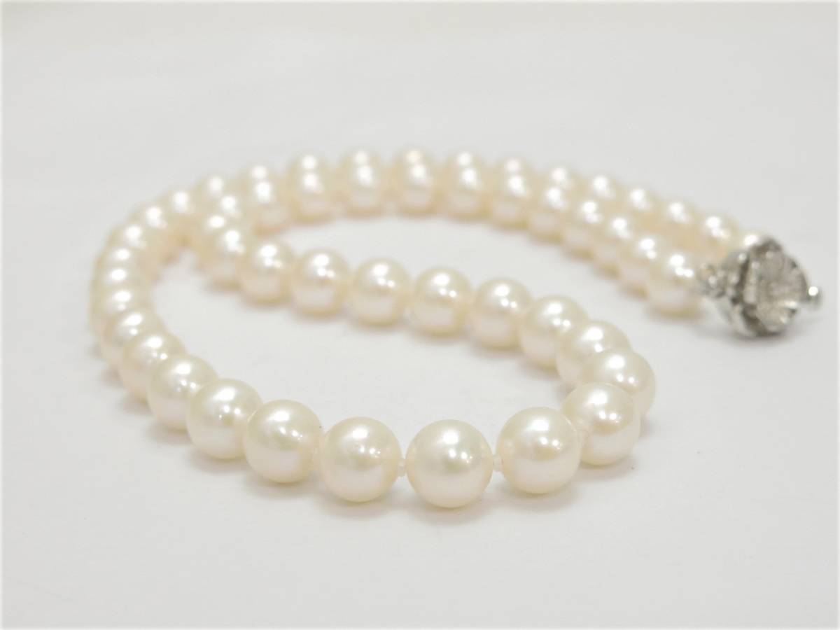 アコヤ真珠 8.0-8.5mm 乳白色 ネックレス 18670203-