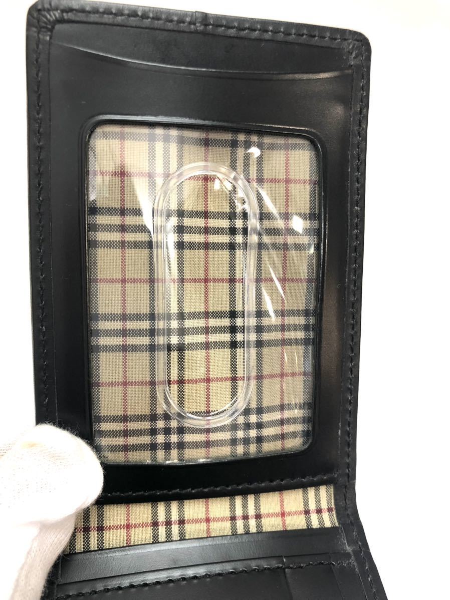 2022高い素材 Burberry バーバリー パス＆カードケース 黒 18669921