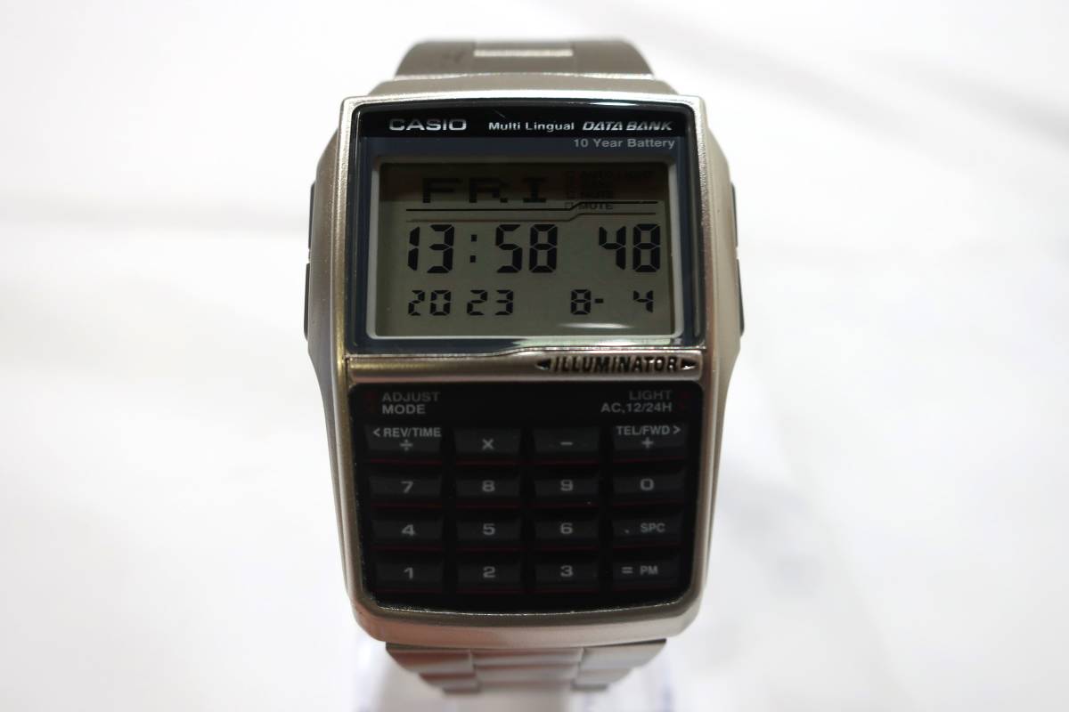 同梱不可【S送900円】4983　CASIO　カシオ　データバンク　メンズ　腕時計　デジタルウォッチ　DBC-32　動作品　保証なし_画像1