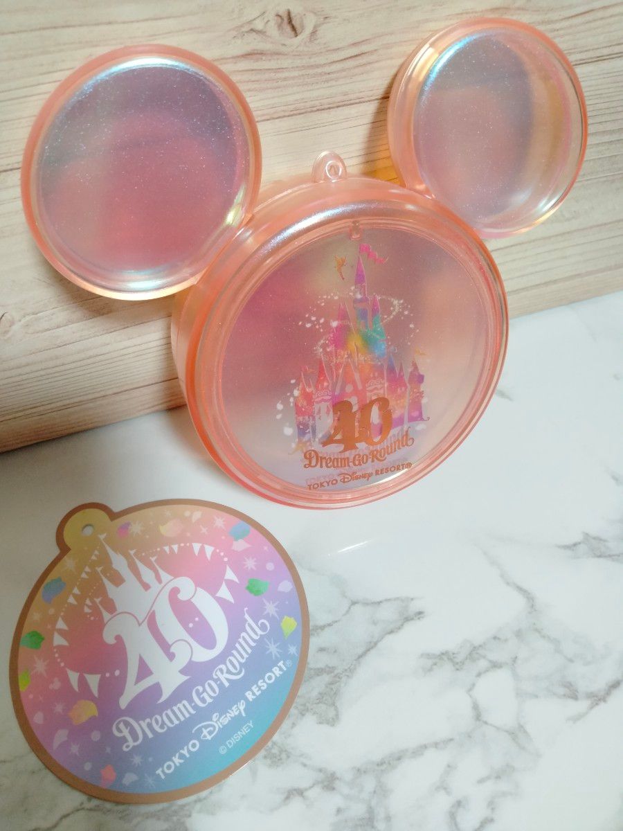 【セット】ディズニー　40周年　ミニー　カチューシャ & スーベニアスナックケース