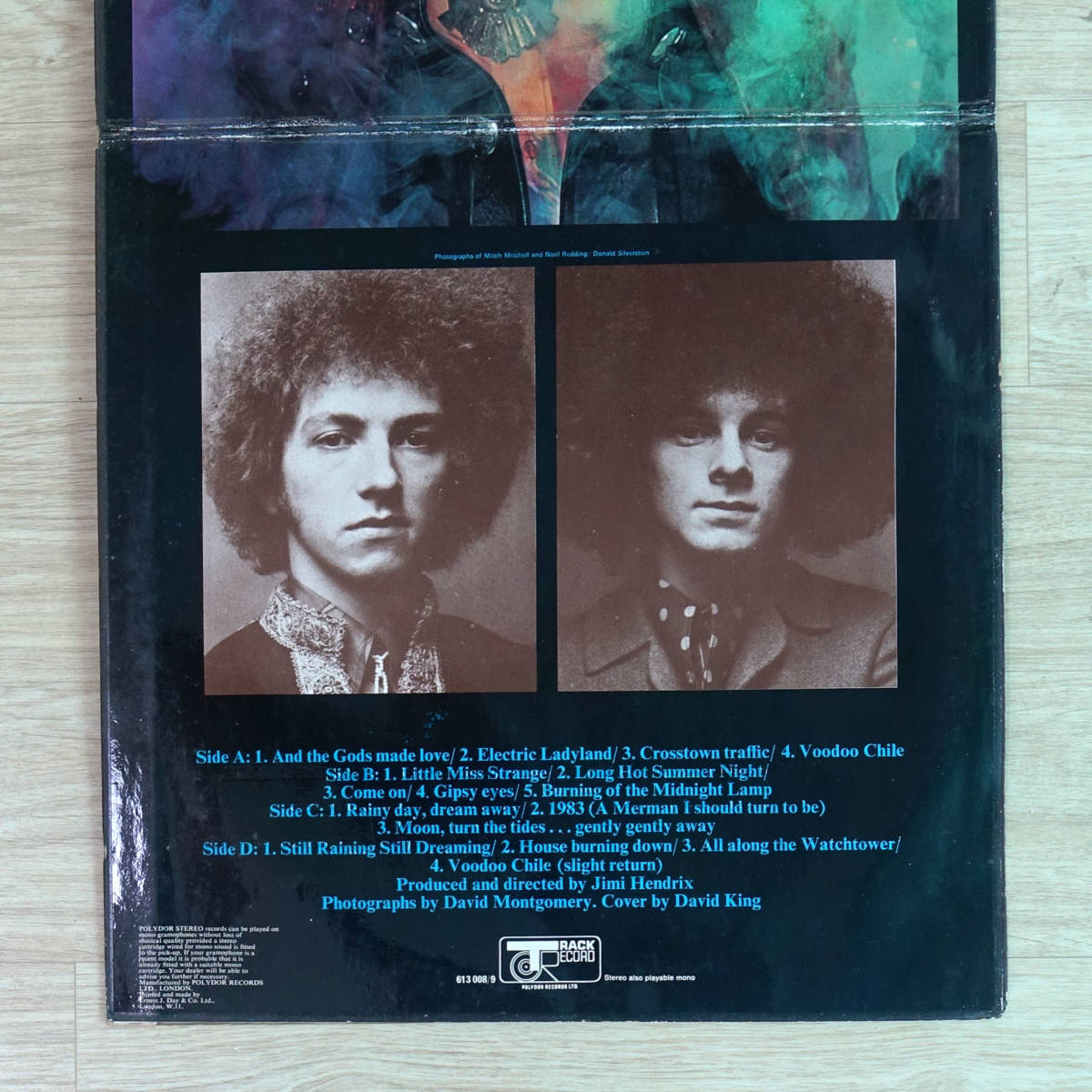 極美セット! UK Original 最初回 Track 613008-9 Electric Ladyland / The Jimi Hendrix Experience MAT: 1/1/1/1+Blue Text+完品_画像4