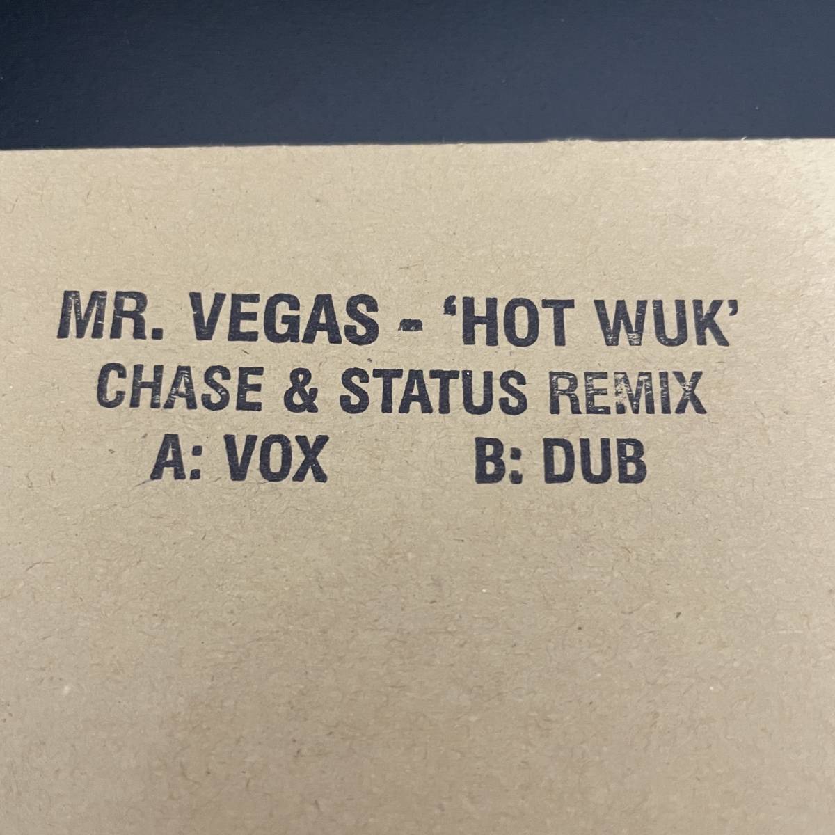 Mr. Vegas - Hot Wuk (Chase & Status Remixes) / Greensleeves Records GREMIX001 ドラムンベース,Drum&Bass,Drum'n'Bass,レコード_画像2